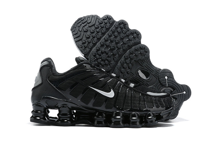 Nike shox cheap black white